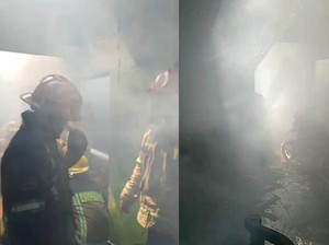 Rumah Semi Permanen Terbakar di Kota Bangun Medan, Seorang Lansia Meninggal