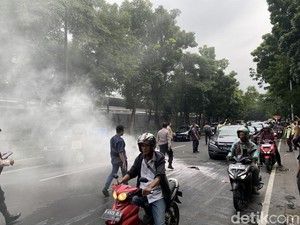 Demo Mahasiswa UP Bubar, Lalin Jl Lenteng Agung Kembali Lancar