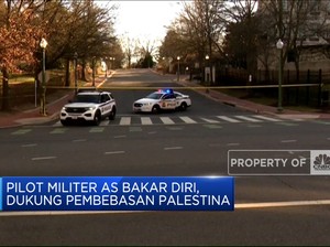  Pilot Militer AS Bakar Diri, Dukung Pembebasan Palestina