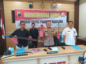 Bawa Sajam buat Tawuran, 5 Anak Diamankan di Mapolresta Magelang
