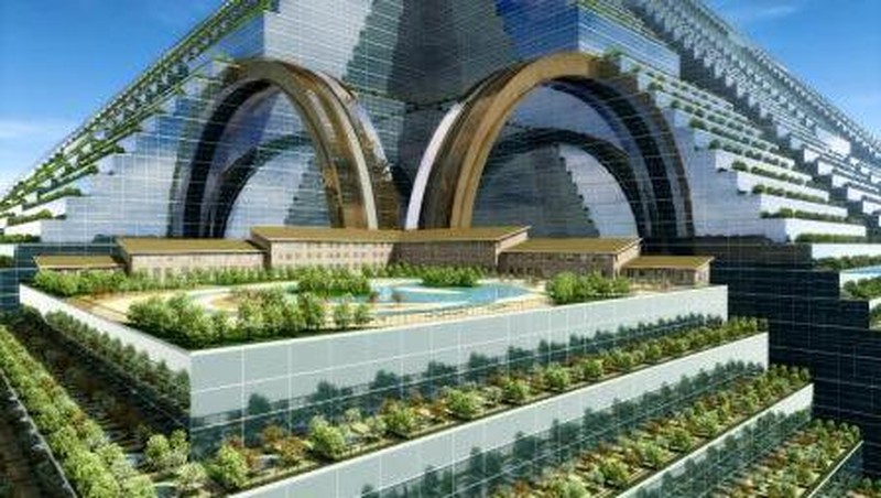 Dubai Bangun Piramid Terbesar di Dunia yakni piramida Ziggurat. (Facebook/Civil Engineering)
