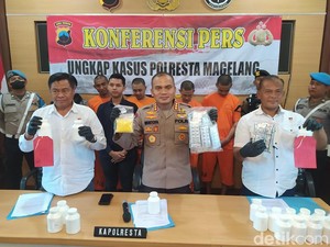 Pengedar Pil Sapi Ditangkap Polresta Magelang, Barang Bukti Puluhan Ribu Butir