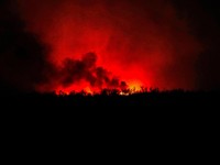 Potret Langit AS Berubah Merah Dihantam Malapetaka