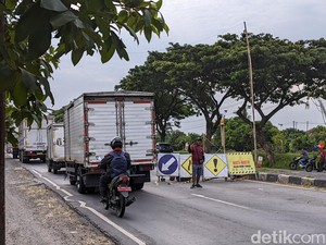Info Lur! Jalan Raya Sedo Demak Arah Semarang Ada Pengecoran Jalan