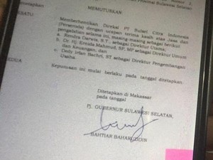 Perlawanan Eks Dirut Perseroda Sulsel Tak Terima Dipecat Pj Gubernur