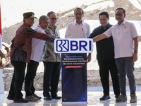 Jokowi Groundbreaking BRI International Microfinance Center di IKN