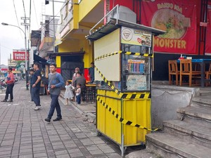 PKL Kota Batu yang Berjualan di Trotoar Ditertibkan