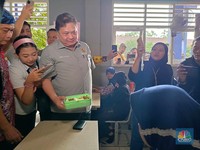 Bukan APBN, Airlangga Ungkap Asal Anggaran Simulasi Makan Siang Gratis