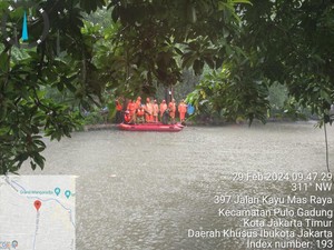 Bocah 13 Tahun di Jaktim Tenggelam di Kali Sunter, Tim SAR Lakukan Pencarian