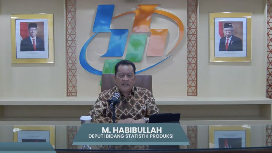 Deputi Statistik Produksi, M. Habibullah. (YouTube/BPS Statistics)