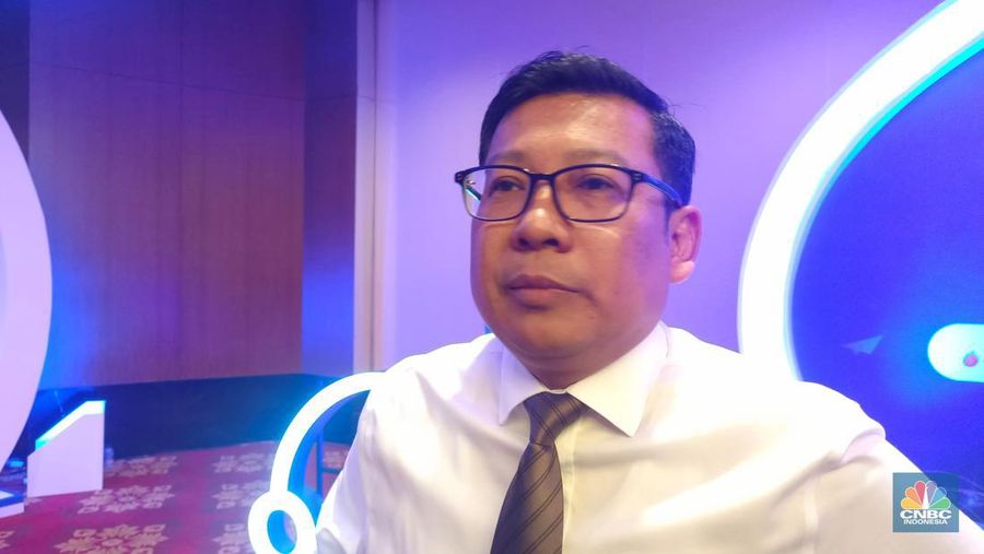 Kepala Badan Pangan Nasional (Bapanas) Arief Prasetyo Adi saat ditemui di Hotel Ritz-Carlton Pacific Place, Jakarta, Kamis (29/2/2024). (CNBC Indonesia/Martyasari RIzky)