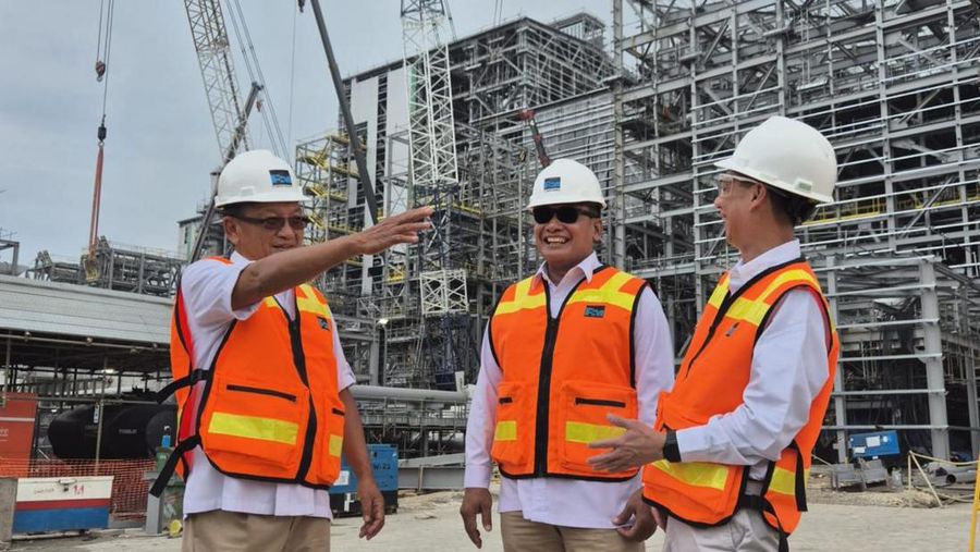 Menteri Energi dan Sumber Daya Mineral (ESDM) Arifin Tasrif kunjungi smelter Freeport di Gresik. (Dok. PTFI)