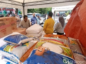 Pasar Murah di Gedongtengen Jogja, Beras Premium 5 Kg Cuma Rp 74 Ribu