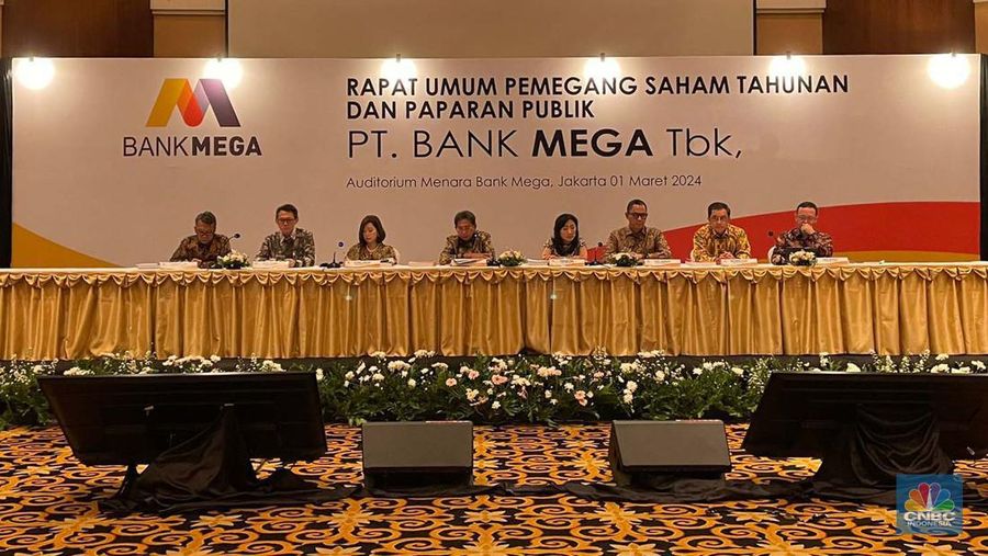 RUPS Bank Mega (CNBC Indonesia/Romys Binekasri)