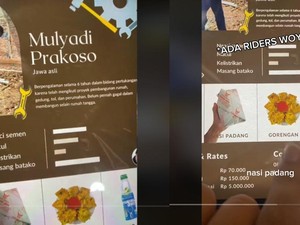 Viral Riders Kuli Jawa Minta Nasi Padang dan Gorengan Sebelum Kerja