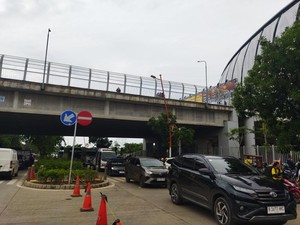 Jelang Konser Ed Sheeran, Lalin Depan JIS Jakut Macet
