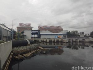 Begini Ketinggian Air di Stasiun Pompa Sentiong Usai Jakarta Diguyur Hujan