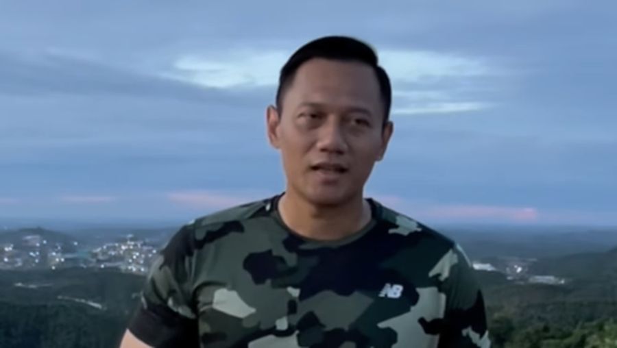 AHY saat berada di IKN. (Tangkapan layar instagram @agusyudhoyono)