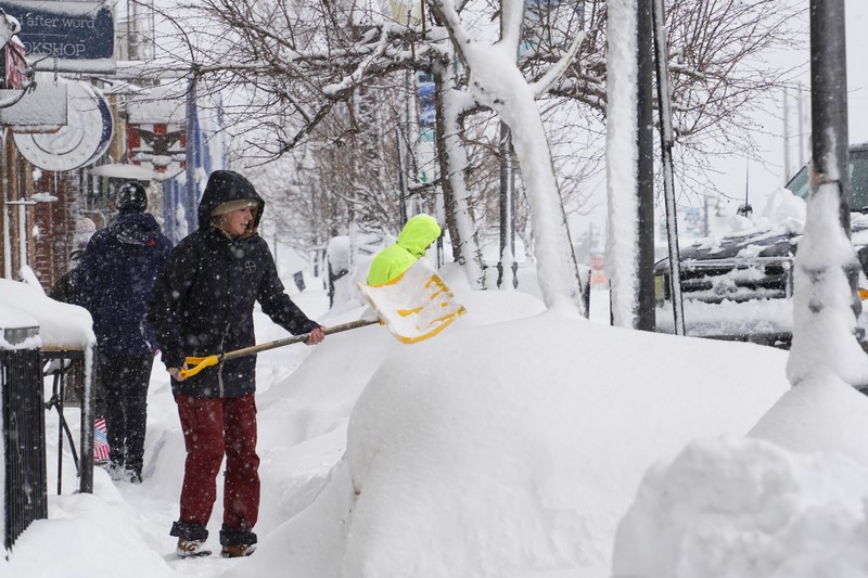 Badai salju besar melanda sebagian wilayah California dan Nevada di Amerika Serikat (AS) bagian barat. (AP Photo/Brooke Hess-Homeier) Badai salju besar melanda sebagian wilayah California dan Nevada di Amerika Serikat (AS) bagian barat. (AP Photo/Brooke Hess-Homeier)