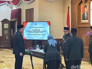 Bobby Soemiarsono Resmi Dilantik Sebagai Pj Sekdaprov Jatim