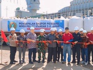 Mangole Timber Producers Perdana Ekspor Biomassa Pelet Kayu ke Jepang