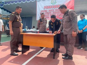 Bea Cukai Juanda Ikut Musnahkan Barang Bukti Narkotika di Kejari Surabaya