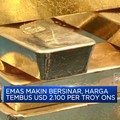 Video: Cetak Rekor! Harga Emas Tembus USD 2.100 Per Troy Ons
