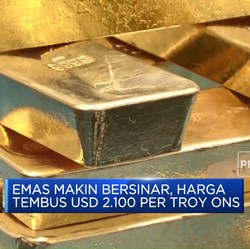 Video: Cetak Rekor! Harga Emas Tembus USD 2.100 Per Troy Ons