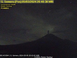 Gunung Semeru Erupsi Lagi, Muntahkan Abu Vulkanik Setinggi 800 Meter
