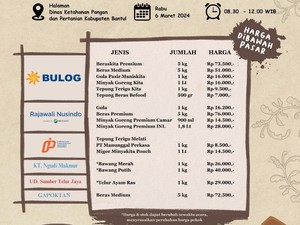 Pasar Murah di Halaman Kantor DKPP Bantul Besok, Ini Syarat Pembeli