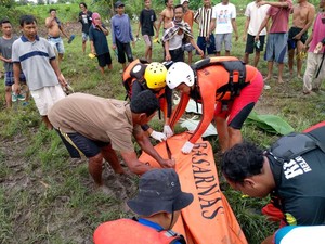 Hanyut Dua Hari di Sungai Way Bulok Pringsewu, Axel Ditemukan Meninggal