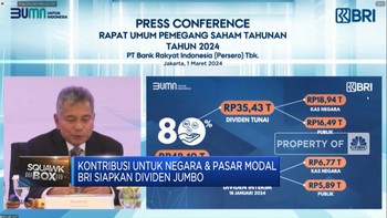 Kontribusi Nyata Untuk Negara & Pasar Modal, BRI Setor Dividen Jumbo