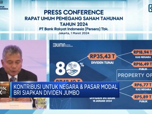 Kontribusi Nyata Untuk Negara & Pasar Modal, BRI Setor Dividen Jumbo