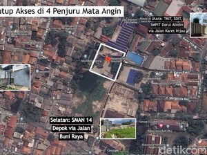 Potret Udara Ponpes di Depok yang Tak Punya Akses di 4 Penjuru Mata Angin