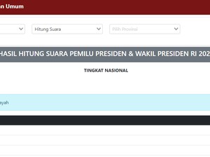 Grafik Data Perolehan Suara Sirekap Dihapus, KPU Dikritik