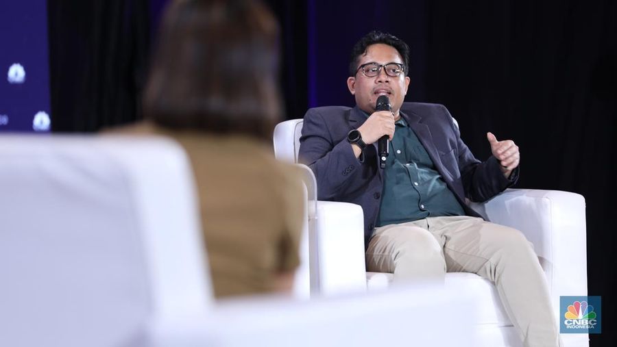 Wahyudi Djafar (Direktur Eksekutif Lembaga Studi dan Advokasi Masyarakat - ELSAM. (CNBC Indonesia/Tri Susilo)