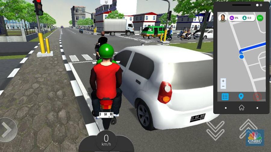 Ojol The Game menjadi salah satu permainan yang sedang viral belakangan ini. Ia banyak dibicarakan di X dan TikTok, di mana banyak netizen yang membagikan momen lucu saat mereka bermain permainan ini. (վ/Intan Rakhmayanti Dewi)