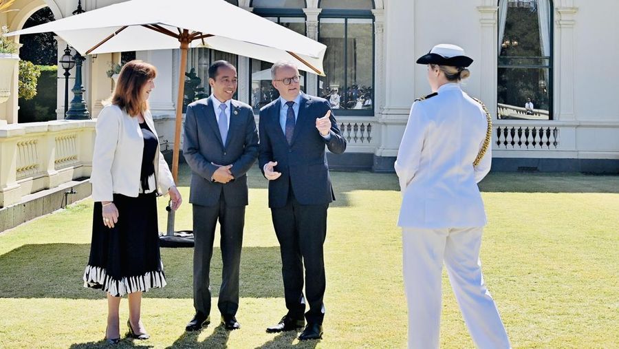 Presiden Joko Widodo (Jokowi) menghadiri jamuan makan siang Konferensi Tingkat Tinggi (KTT) ASEAN - Australia di Government House Victoria, Rabu (6/3/2024). (Dok. Biro Setpres)