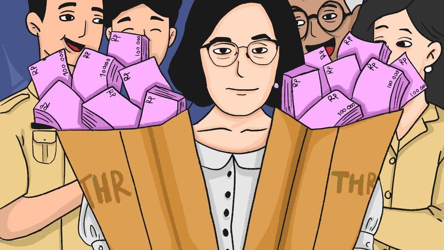 Sri Mulyani: THR PNS 2024 Dibayar Full 100%, Ini Komponennya!