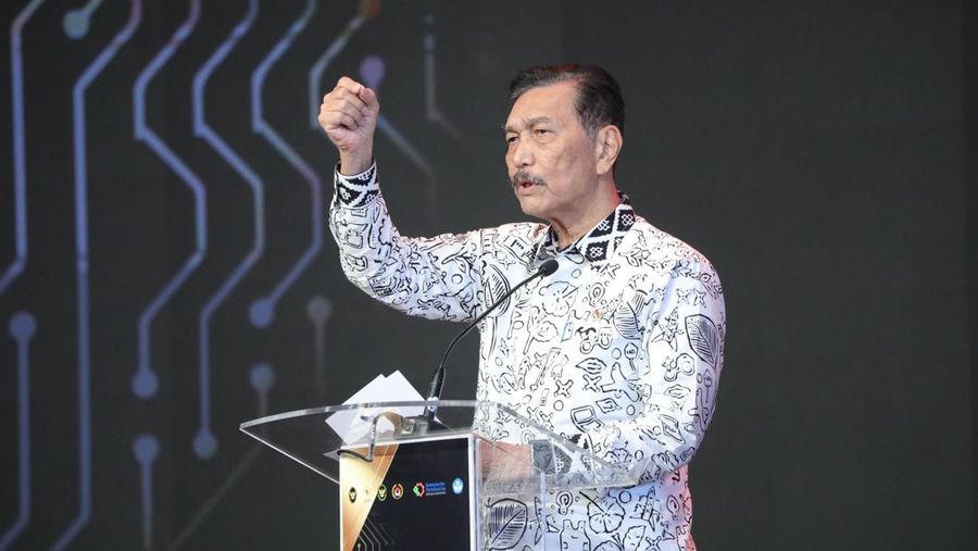 Menko Marves Luhut B Pandjaitan di Business Matching Belanja Produk Dalam Negeri (PDN) Tahun 2024 di Bali, Kamis (07/03/2024), dok. Kemenko Marves