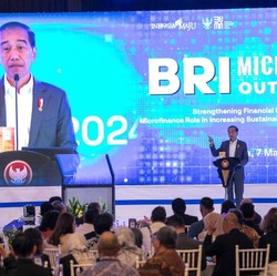 Jokowi Puji Inklusi Keuangan BRI di BRI Microfinance Outlook 2024