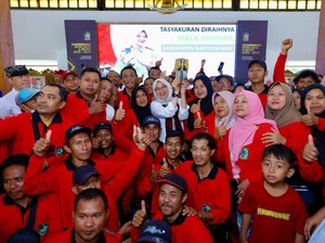 Gaya Bupati Ipuk Pesta Piala Adipura, Tasyakuran Bareng Pahlawan Kebersihan