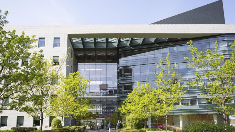 The campus of the Albert Einstein College of Medicine is seen, Tuesday, Feb. 27, 2024, in the Bronx borough of New York. The medical school will be tuition-free for all students from now on thanks to a $1 billion donation from former professor Ruth Gottesman, the widow of a Wall Street investor. (AP Photo/Mary Altaffer)
