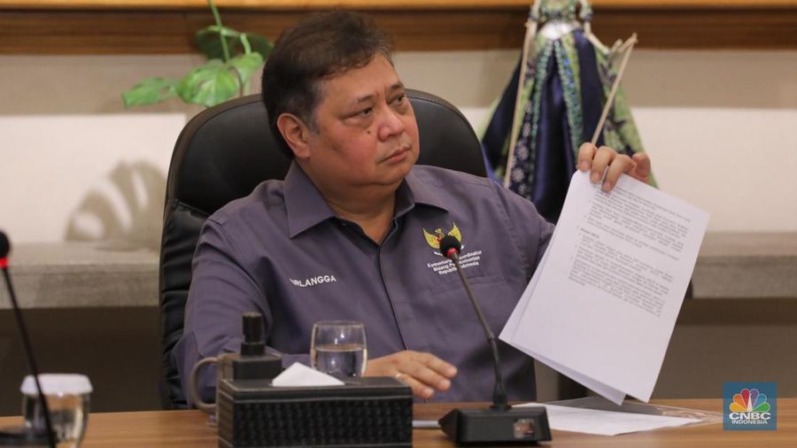 Menteri Koordinator Bidang Perekonomian, Airlangga Hartarto memberikan keterangan dalam Media Briefing di Jakarta, Jumat (8/2/2024). (²©²ÊÍøÕ¾/Faisal Rahman)