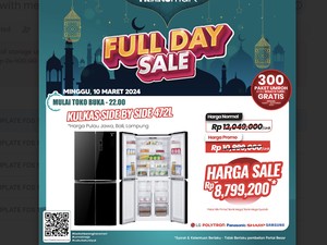 Serbu! Kulkas Dua Pintu di Transmart Full Day Sale Diskon Jutaan