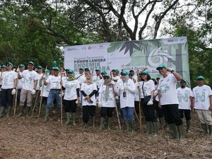 Lestarikan Lingkungan, WIKA & BRIN Tanam 29 Pohon Langka di Wikasatrian