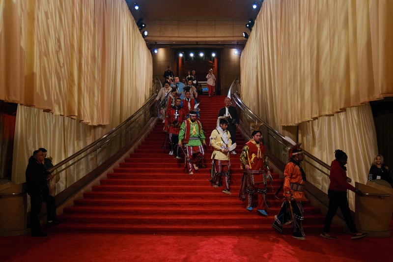 Suasana persiapan jelang Academy Awards ke-96 atau Oscars 2024 di Dolby Theatre, Los Angeles, California, Amerika Serikat, Sabtu (9/3/2024). (REUTERS/Maye-E Wong) Suasana persiapan jelang Academy Awards ke-96 atau Oscars 2024 di Dolby Theatre, Los Angeles, California, Amerika Serikat, Sabtu (9/3/2024). (REUTERS/Maye-E Wong)