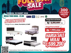 Murah Banget! Tempat Tidur di Transmart Full Day Sale Mulai Rp 1 Jutaan