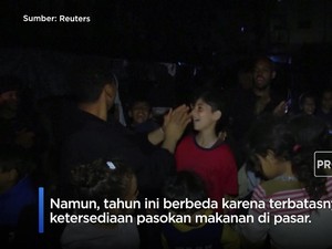 Menyedihkan! Jelang Ramadhan Warga Gaza Kekurangan Pasokan Makanan