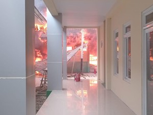 RSUD Dunda Limboto Gorontalo Terbakar, Damkar Terjunkan 4 Armada